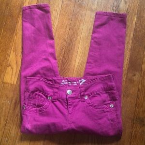 Seven7 cropped jeans (fuschia)